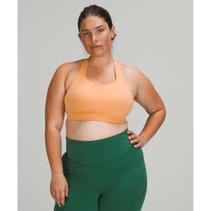 NWT Lululemon AirSupport Bra *High Support in Warm Apricot Silver Blue Size 36D